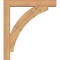 Ekena Millwork Thorton Block Smooth Bracket w/ Offset Brace, Western Red Cedar, 5 1/2"W x 30"D x 34"H BKT0604X30X34THR05SWR - alternate 2